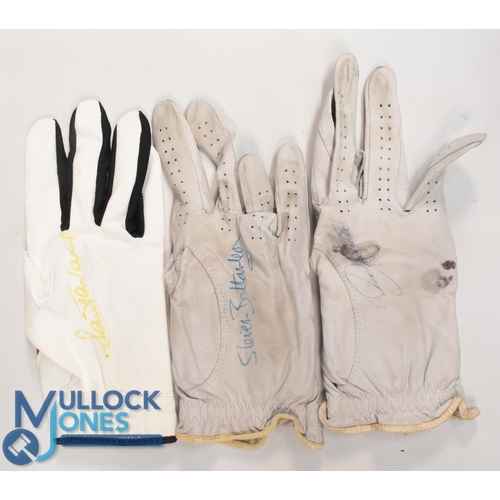 154 - Golfing Memorabilia and Ephemera (Qty) to include a Seve Ballesteros singed golf glove, Steven Botto... 