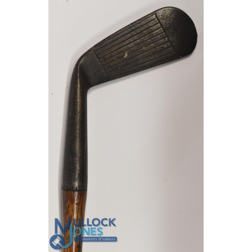 16 - Tom Stewart stamped 'Morris Model - T Morris, St Andrews' driving iron with the maker's oval and pip... 