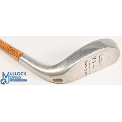 23 - Mills' Standard Golf Co. Patent 'The Mills Y S Model' aluminium long nose putter - stamped 8498 and ... 