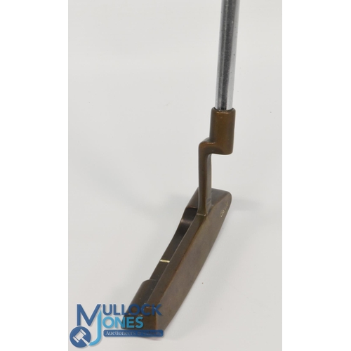 232 - Ping Karsten Pheonix PAL 4 Model Beryllium Bronzed Copper putter - stamped BeCu to the heel of the f... 