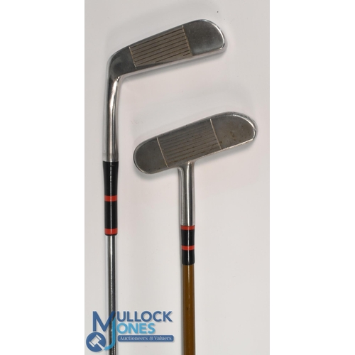 233 - 2x Classic Steel Shafted Putters to incl Nicoll Henry Cotton signature heavy offset blade putter fit... 