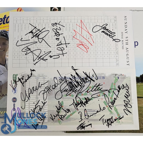 268 - 3x Women's multi signed Golf Programmes: Women's British Open Sunningdale 2004 signed by Annika Sore... 