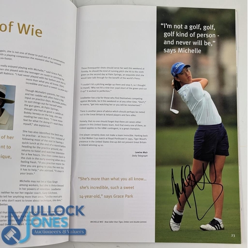 268 - 3x Women's multi signed Golf Programmes: Women's British Open Sunningdale 2004 signed by Annika Sore... 