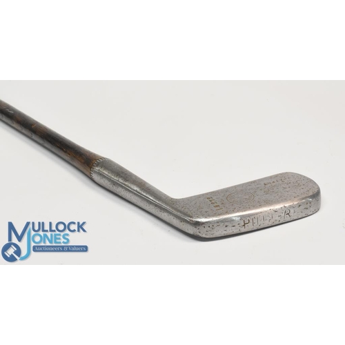 29a - Anderson of Anstruther Patent deep, thick blade putter marked George Lowe St Annes on Sea Patent and... 