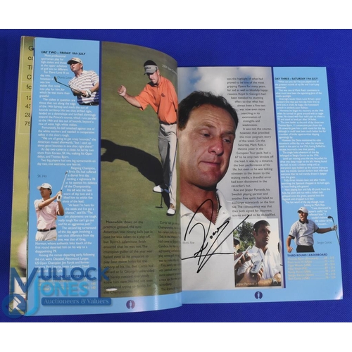 312 - Interesting 2004 Open Golf Championship Signed Programme and Draw sheets (3) -signed by Mark Roe to ... 