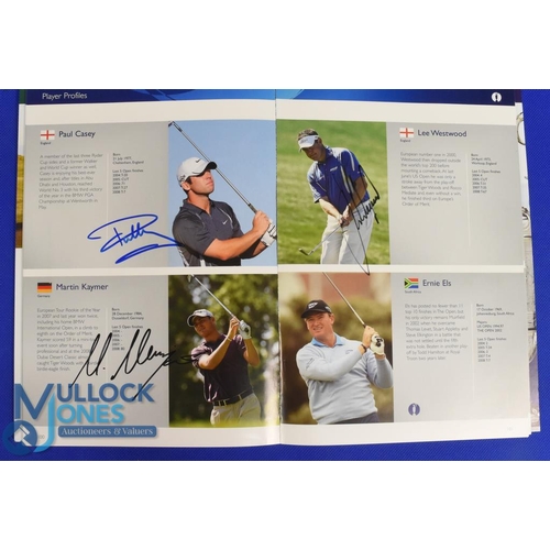 313 - 2009 Turnberry Open Golf Championship profusely signed programme - signed by over 30 players to incl... 