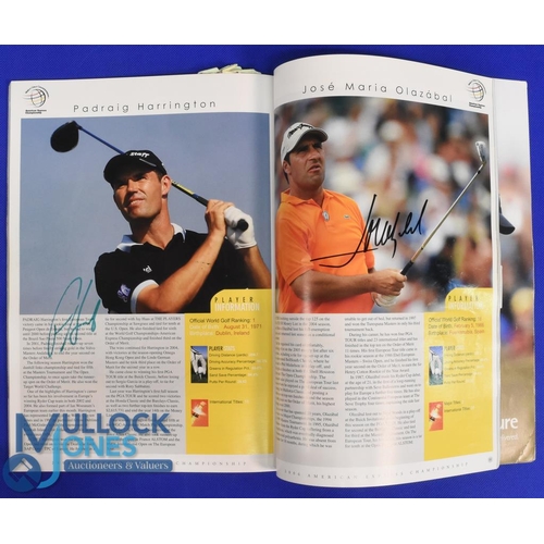 315 - 2006 World Golf 'American Express' Championship Programme profusely signed - played at The Grove Her... 