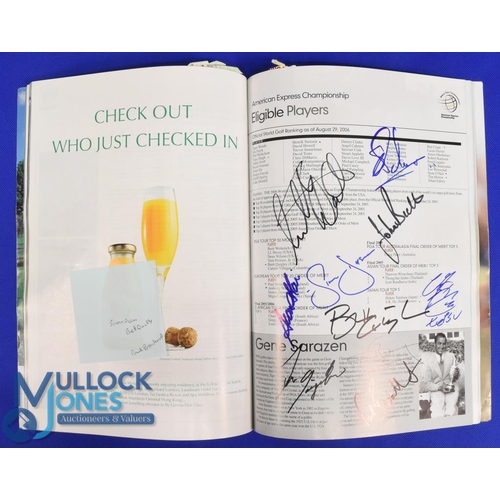 315 - 2006 World Golf 'American Express' Championship Programme profusely signed - played at The Grove Her... 