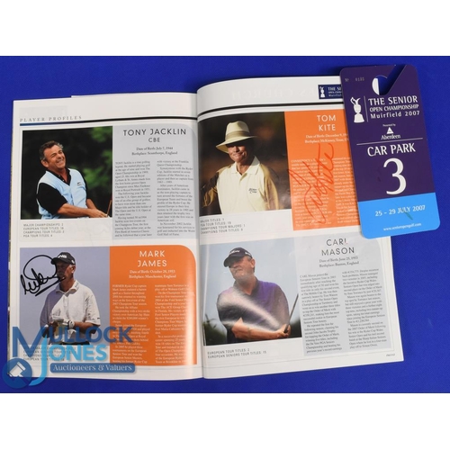 319 - 2007 Muirfield Seniors Open Golf Championship signed programme - signed by 15x Major and PGA Tour wi... 