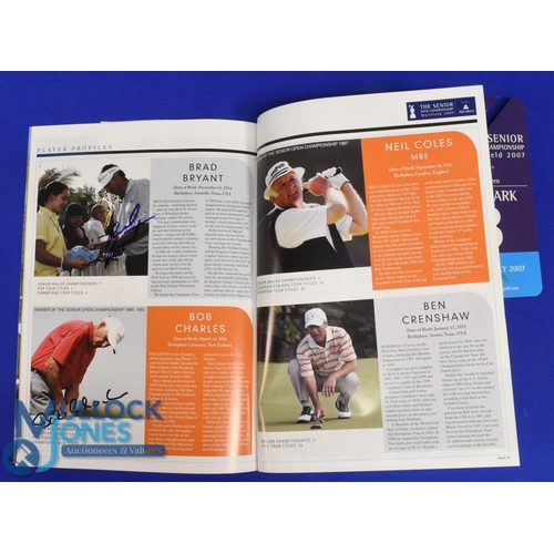 319 - 2007 Muirfield Seniors Open Golf Championship signed programme - signed by 15x Major and PGA Tour wi... 