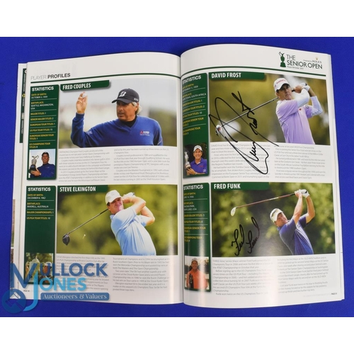 321 - 2013 Royal Birkdale Senior Open Golf Championship signed programme et al - signed by 14x Major and P... 