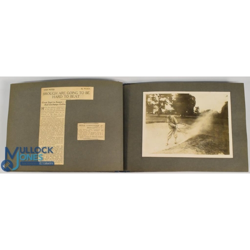 357a - Brough Golf Club (East Yorkshire) Scrap Book from 1908-1937 - comprising 36p of newspaper cuttings i... 