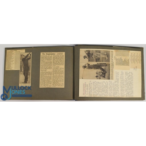 357a - Brough Golf Club (East Yorkshire) Scrap Book from 1908-1937 - comprising 36p of newspaper cuttings i... 