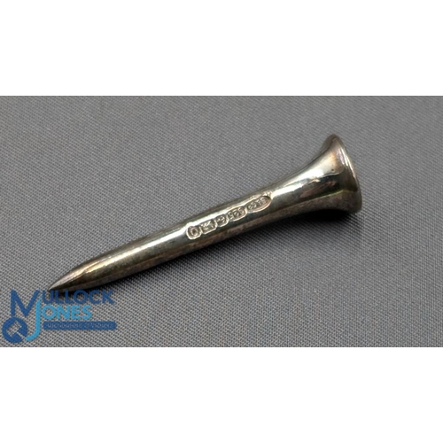 409 - 2013 Birmingham Silver Hallmarked Golf Tee, boxed from Broadway Silversmiths, in great condition 7.7... 