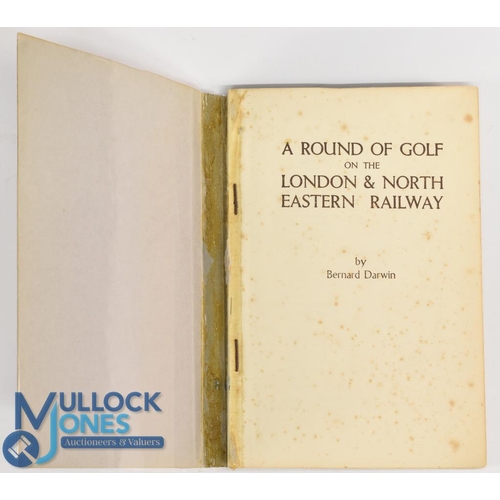 557 - A Round of Golf on the London & North Eastern Railway hardback book c1927 Bernard Darwin - spine det... 