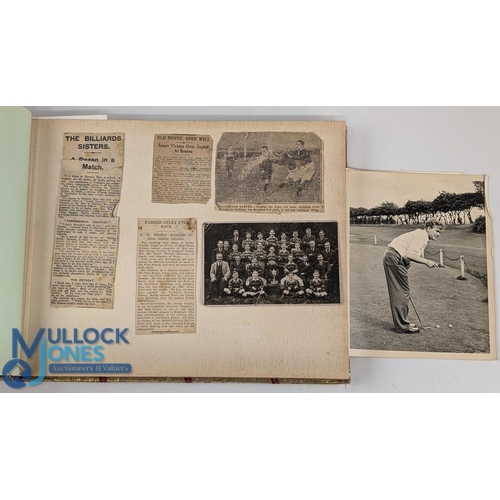 687 - 1920-1960 Dave Thomas Professional Golfer and Course Architect Scrap Album - a family album with new... 