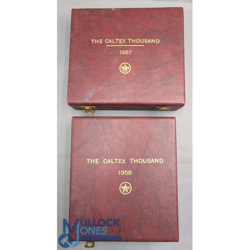 692 - 1957 & 1958 Golf New Zealand Awards - The Caltx Thousand Dave Thomas Winners sets of STC Silver Cutl... 