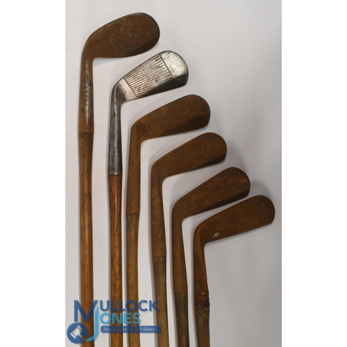 761 - 6x Assorted Winton golf irons incl a Fairlie's patent anti-shank, a niblick, 2x mashies, 2x No4 iron... 