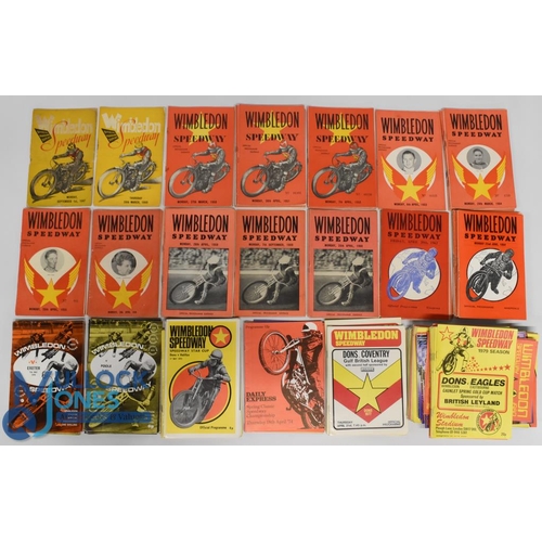 802 - Wimbledon Speedway programmes - 1947 x1, 1948 x2, 1950 x6, 1951 x18, 1952 x12, 1953 x8, 1954 x15, 19... 