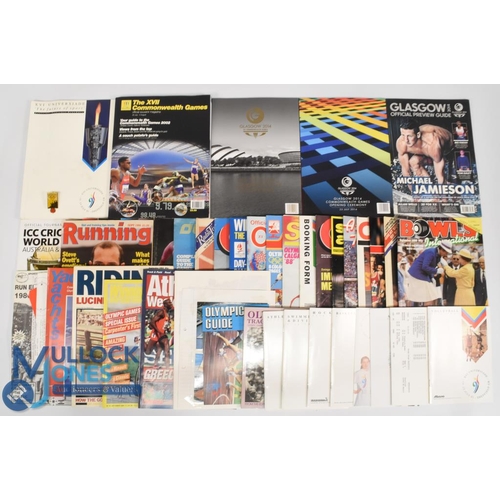 817 - Olympic Games programmes, publications and brochures 1984-2014 plus various other sports magazines i... 