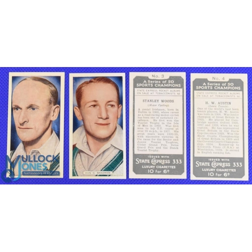 958 - 1935 Ardath State Express Sports Champions Cigarette Cards, a full set of 50 cards. G