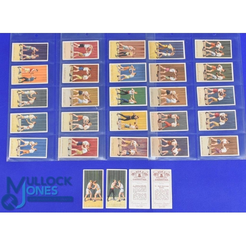 961 - 1914 Carreras Cigarette Cards - The Science of Boxing a part set, to include No.4, 7, 11, 12 x2, 14,... 