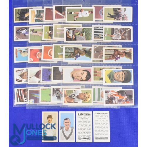 963 - 1971 Barrat & Co Goldflake Famous Sportsmen Sweet Cards, a complete set of 50 cards. G