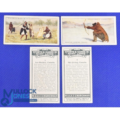 965 - W A Churchman Cigarette Cards, to include Sports and Games in Many Lands 1929 - an incomplete set mi... 