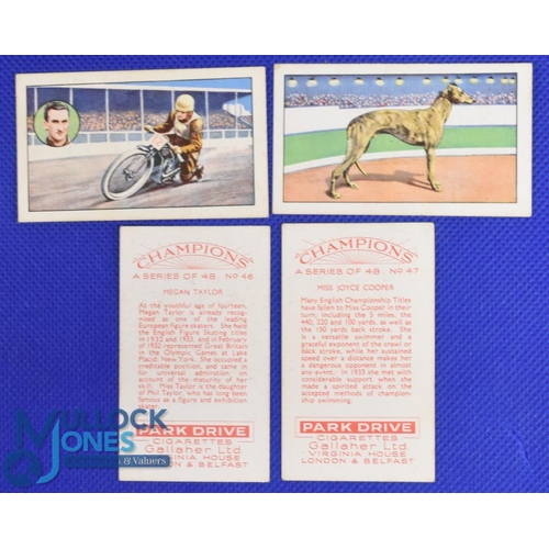 968 - Gallagher Cigarette Cards, to include 1936 Sporting Personalities full set, 48, 1934 Champions, a fu... 