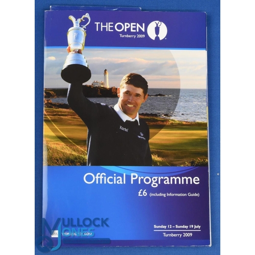 313 - 2009 Turnberry Open Golf Championship profusely signed programme - signed by over 30 players to incl... 