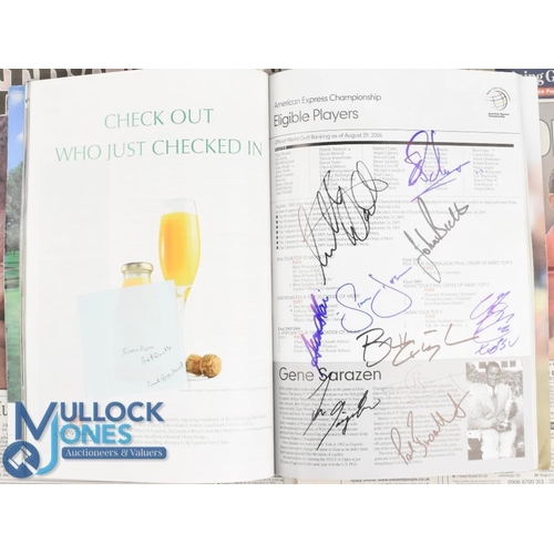 315 - 2006 World Golf 'American Express' Championship Programme profusely signed - played at The Grove Her... 