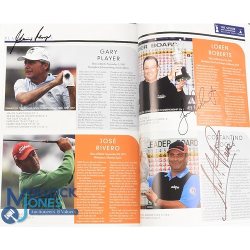 319 - 2007 Muirfield Seniors Open Golf Championship signed programme - signed by 15x Major and PGA Tour wi... 