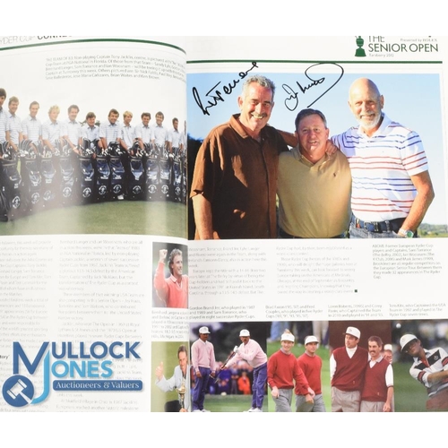 320 - 2012 Turnberry Senior Open Golf Championship signed programme - signed by 15x Major and PGA Tour win... 