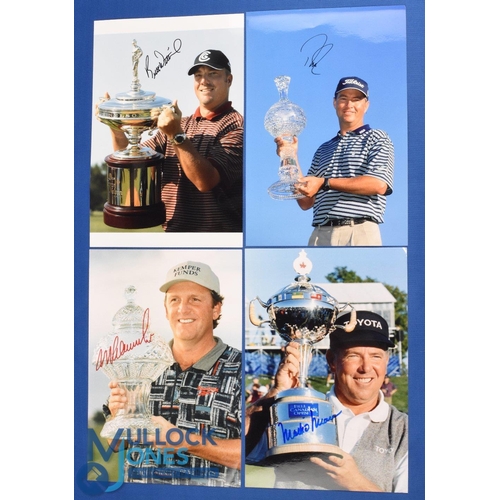 327 - Collection of US Golf Players Winners signed press colour photographs (4) to incl Mark O'Meara (Bell... 