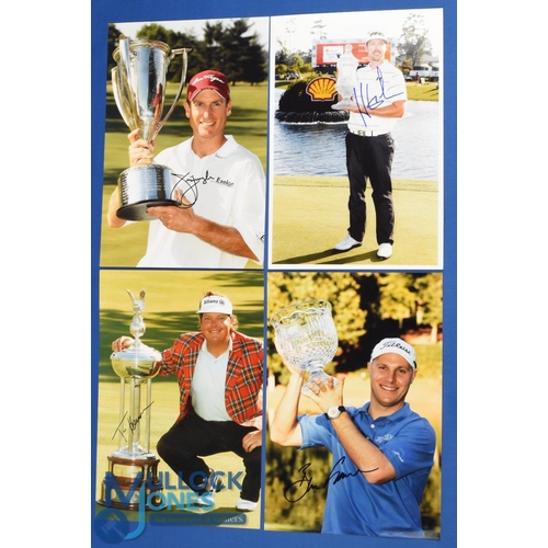 328 - Collection of US Golf Players Winners signed press colour photographs (4) to incl Jim Furyk ('05 Wes... 