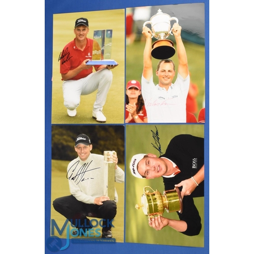 333 - Collection of Swedish Golf Players Winners signed press colour photographs (5) to incl Robert Karlss... 