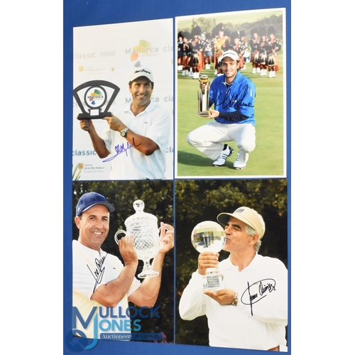 334 - 4x Overseas/European PGA Tour Winners signed press photographs to incl Jose Maria Olazabal (Mallorca... 