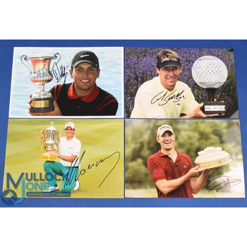 335 - Collection of European/International Golf Players Winners signed press colour photographs (4) to inc... 