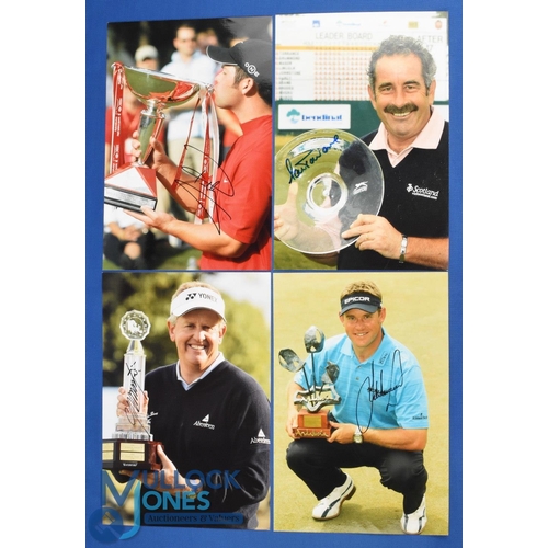 341 - Collection of both UK and Ryder Cup Golf Players Winners signed press colour photographs (4) to incl... 