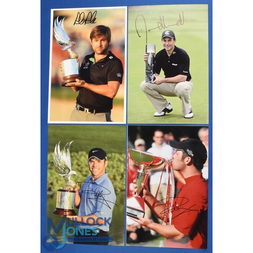 342 - Collection of UK Golf Players - Winners signed press colour photographs (4) to incl 2x Paul Casey (W... 