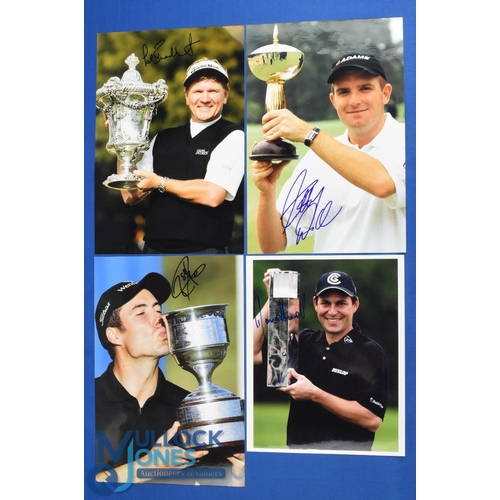 343 - 4x UK/Ryder Cup Golf Players - Winners signed press colour photographs to incl Paul Broadhurst (Port... 