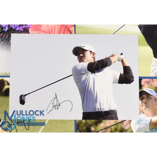 348 - Collection of Overseas Golf Players signed colour press size photographs (5) to incl Graeme Storm, R... 