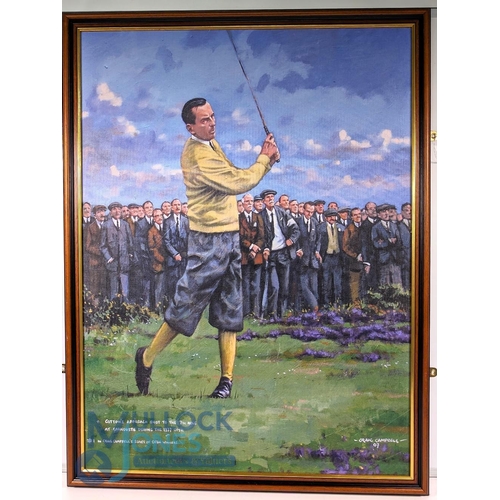 431 - Craig Campbell Golf Prints of Old Tom Morris at St Andrews and Cotton's Approach to the 7th Hole at ... 