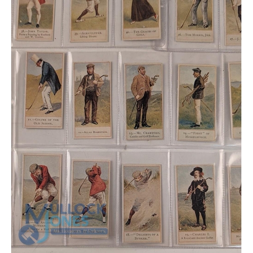 498a - Cope's Golfers: a set of nostalgic reprinted tobacco cards c1982, 50/50 cards. In good condition