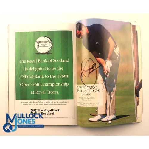 639 - Autographs - multi-signed (Tiger Woods) 1997 Open Golf Championship Programme Royal Troon with order... 