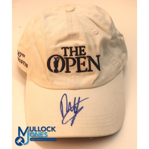 648 - Autograph - signed Francesco Molinari (Winner) 2018 Open Golf Carnoustie Cap - signed to the peak in... 