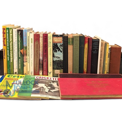 857 - Selection of Cricket Books: to include Dickie A Tribute to Umpire Harold Bird, Archie, Wisden 1957, ... 