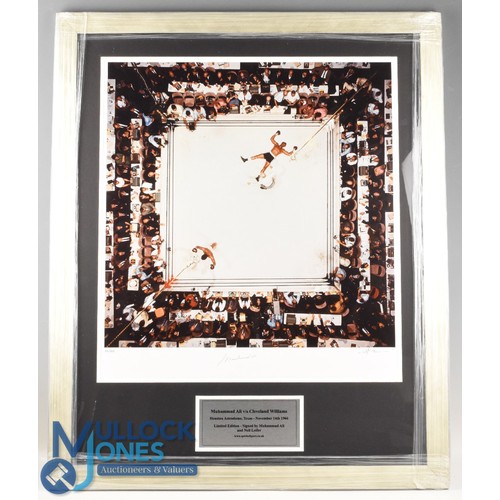 972 - Neil Leifer (b.1942) and Muhammad Ali (1942-2016) (Signed) limited edition Boxing Print 82/350 - Aer... 