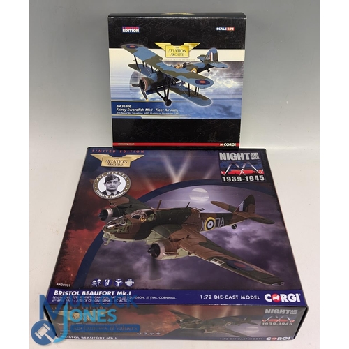 1 - Corgi Aviation Archive AA28901 Bristol Beaufort Mk.1 1:72 scale limited edition together with AA3630... 