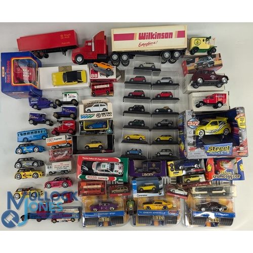 123 - Mixed Selection of Diecast Models 1:72 scales cars, Matchbox Red Phone, Jada Toys Big Time Muscle ca... 